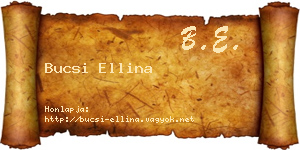 Bucsi Ellina névjegykártya